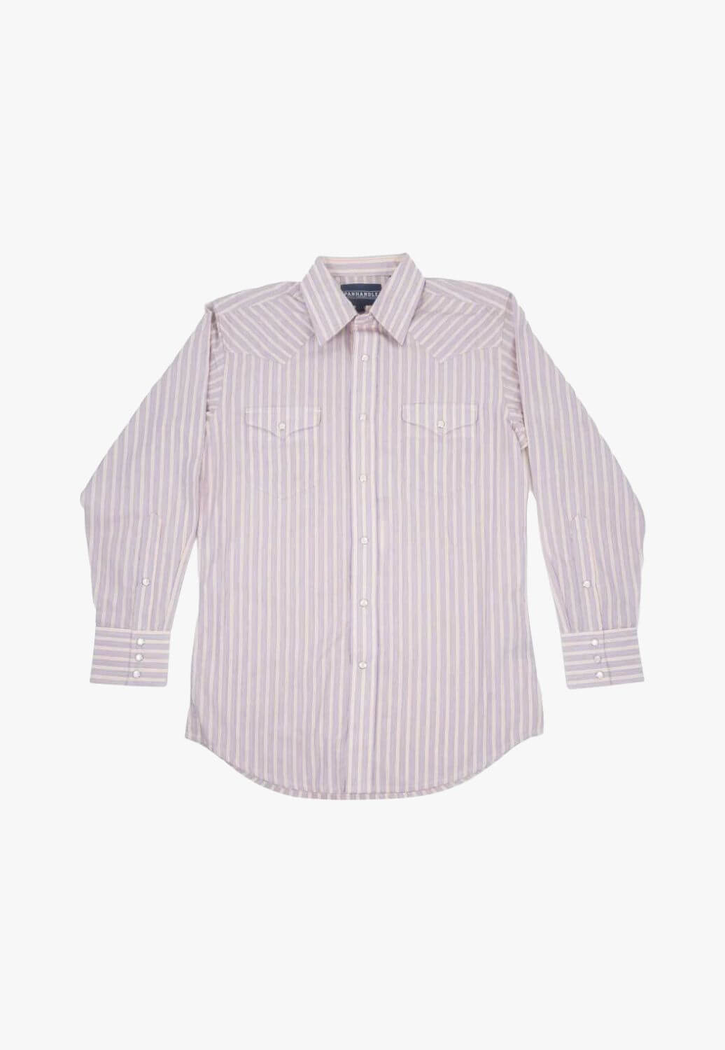 Panhandle Mens Stripe Long Sleeve Shirt