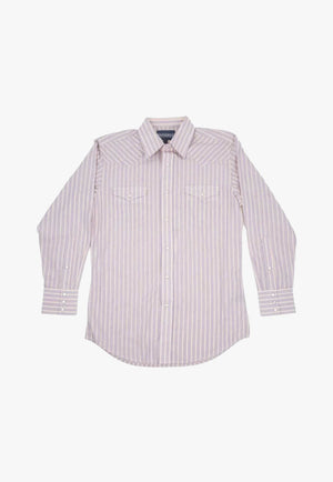 Panhandle Mens Stripe Long Sleeve Shirt