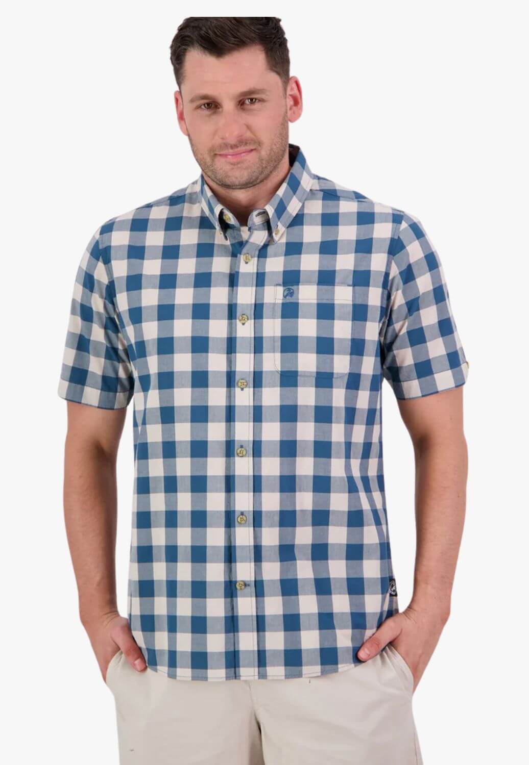 Swanndri Mens Rings Beach Short Sleeve Shirt