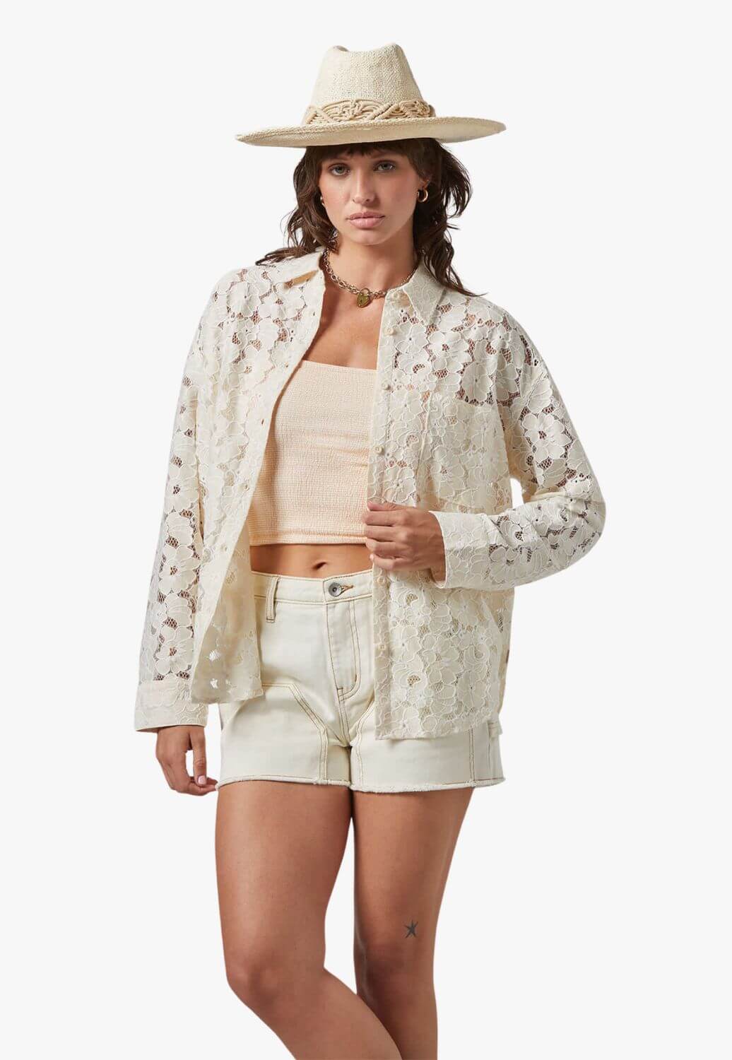 Brixton Womens East Side Boxy Long Sleeve Shirt