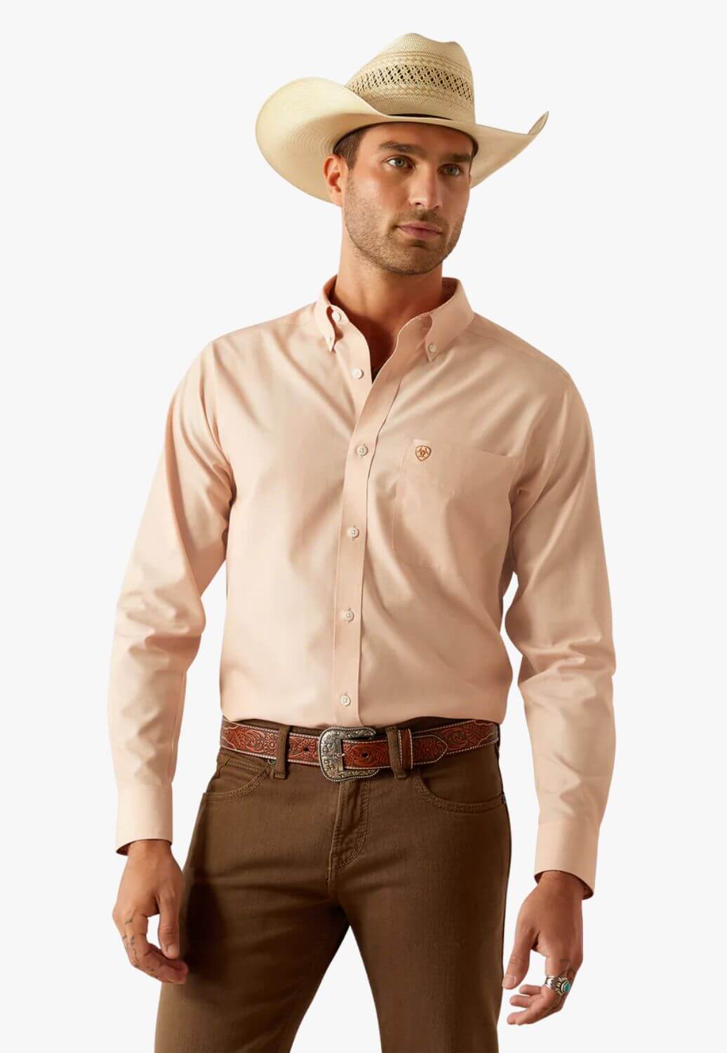 Ariat Mens Solid Long Sleeve Shirt