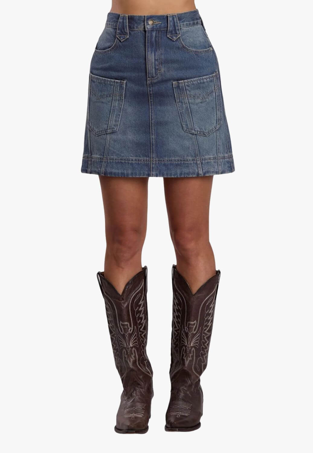 Stetson Womens Denim Mini Skirt