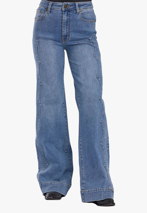 Tin Haul Womens Claire Wide Leg Jean