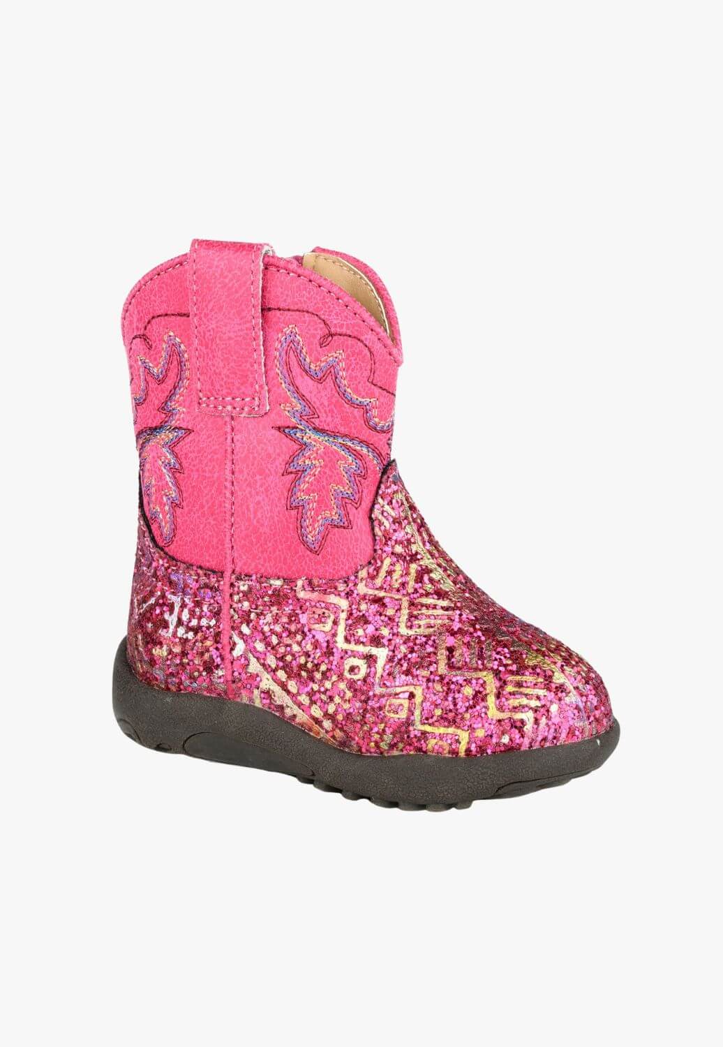 Roper Infants Glitter Aztec Cowbaby Boot