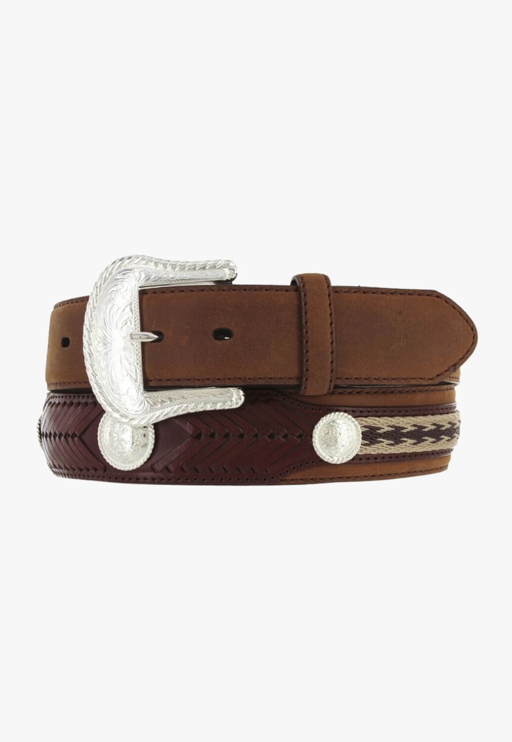 Tony Lama Mens The Duke Centrer Applique Belt
