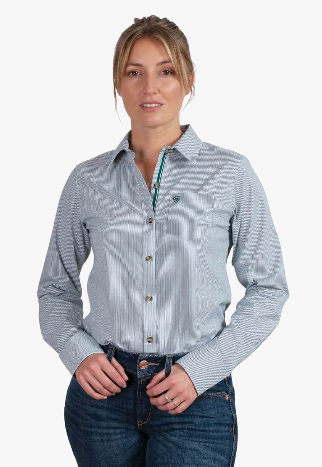 Ariat Womens Kirby Stripe Long Sleeve Shirt