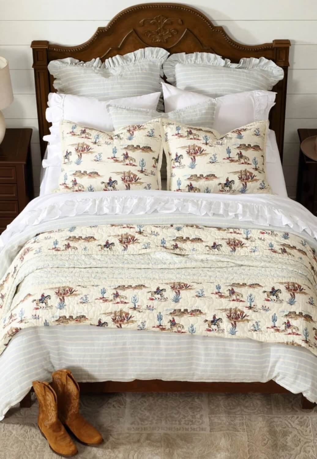 HiEnd Accent Desert Trail Reversible Single Quilt Set