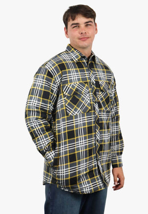 Pilbara Open Front Flannelette Quilted Shirt
