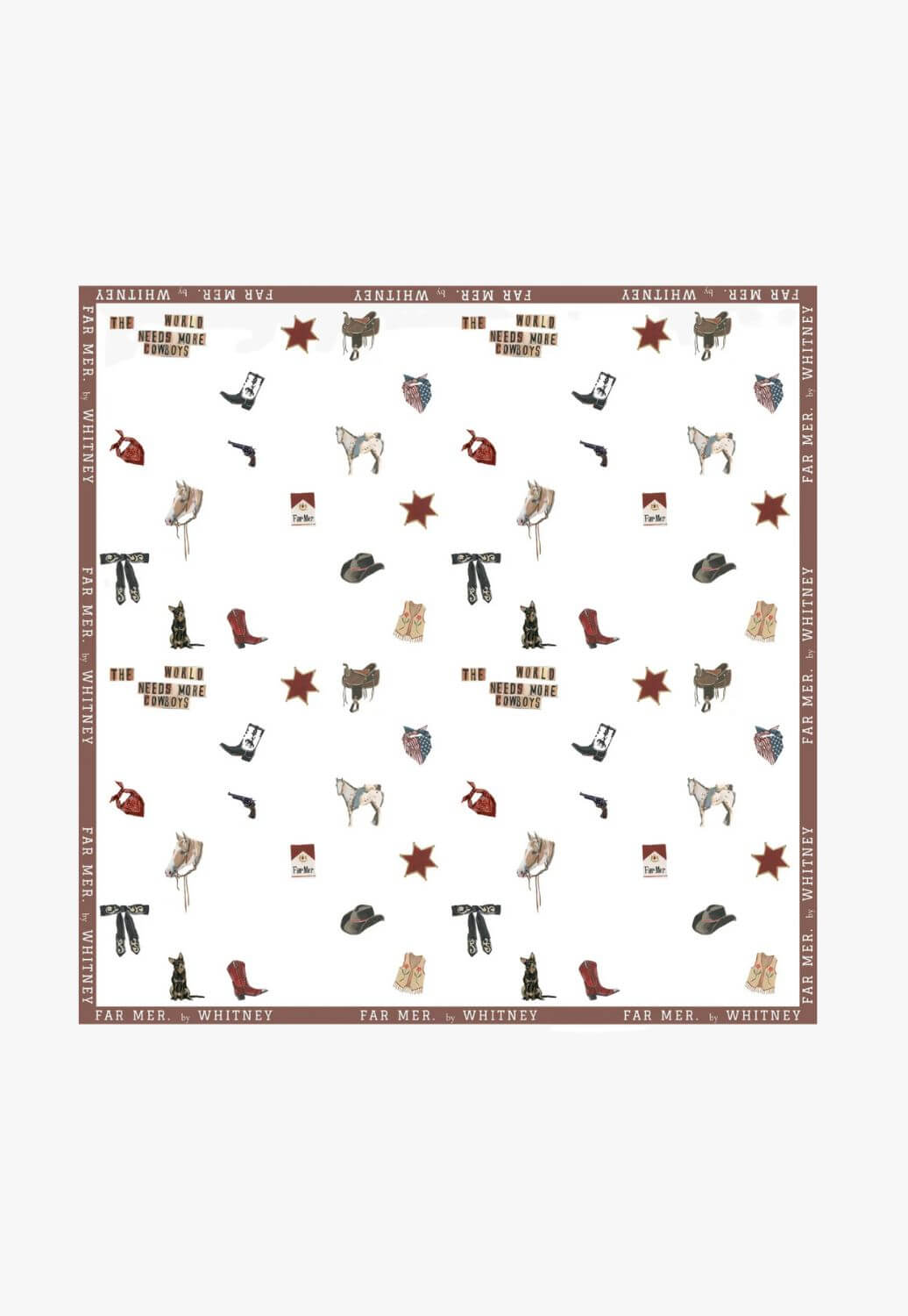 Whitney Spicer Cotton Stay Wild Bandana