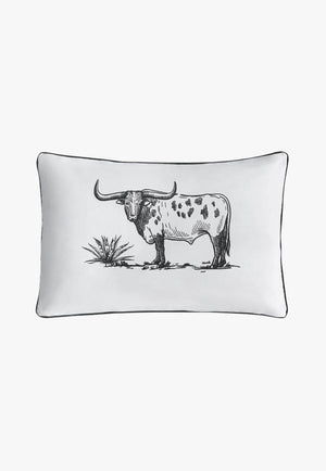Ranch Life Steer Indoor/Outdoor Pillow