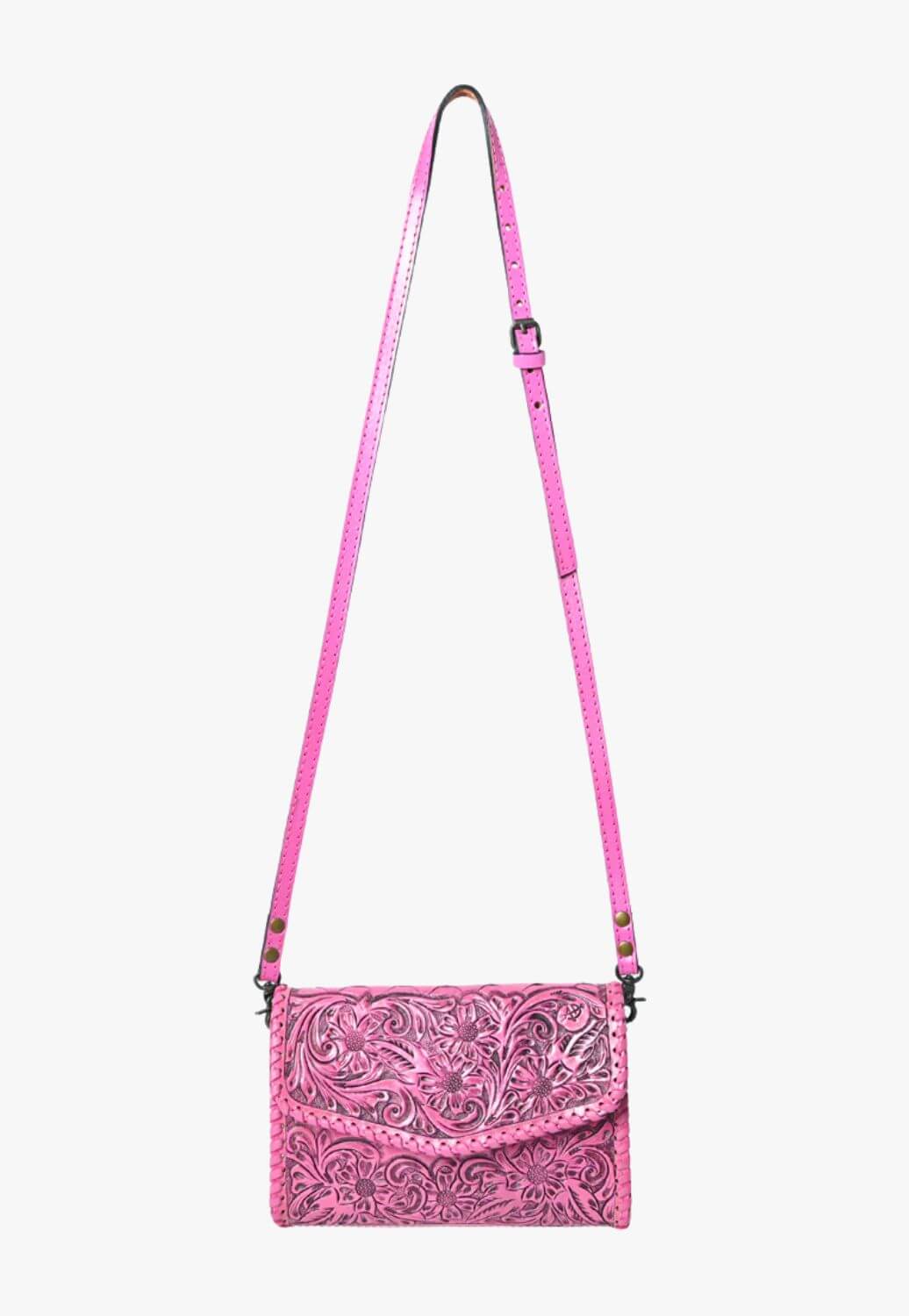 American Darling Tooled Leather Crossbody Bag