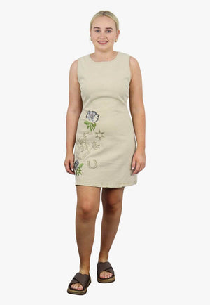 Blue B Womens Sleeveless Western Floral Dress