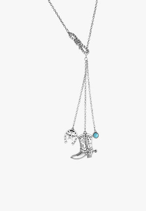 Montana Cowgirl Charm Necklace