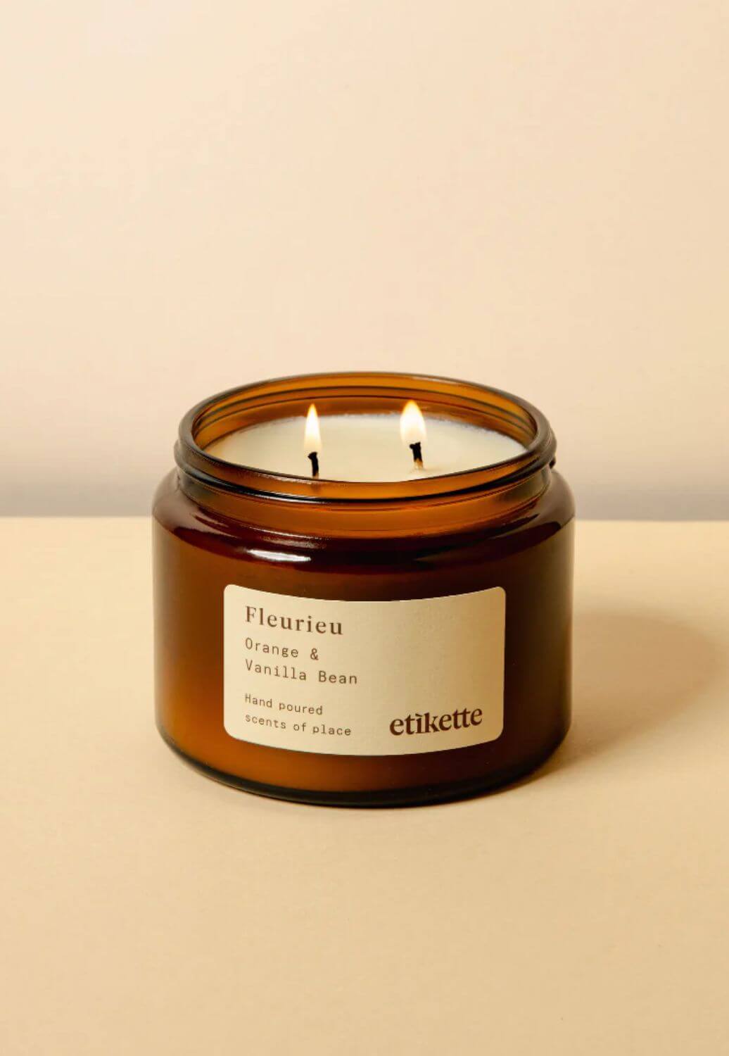 Etikette Fleurieu, Orange and Vanilla Bean Candle
