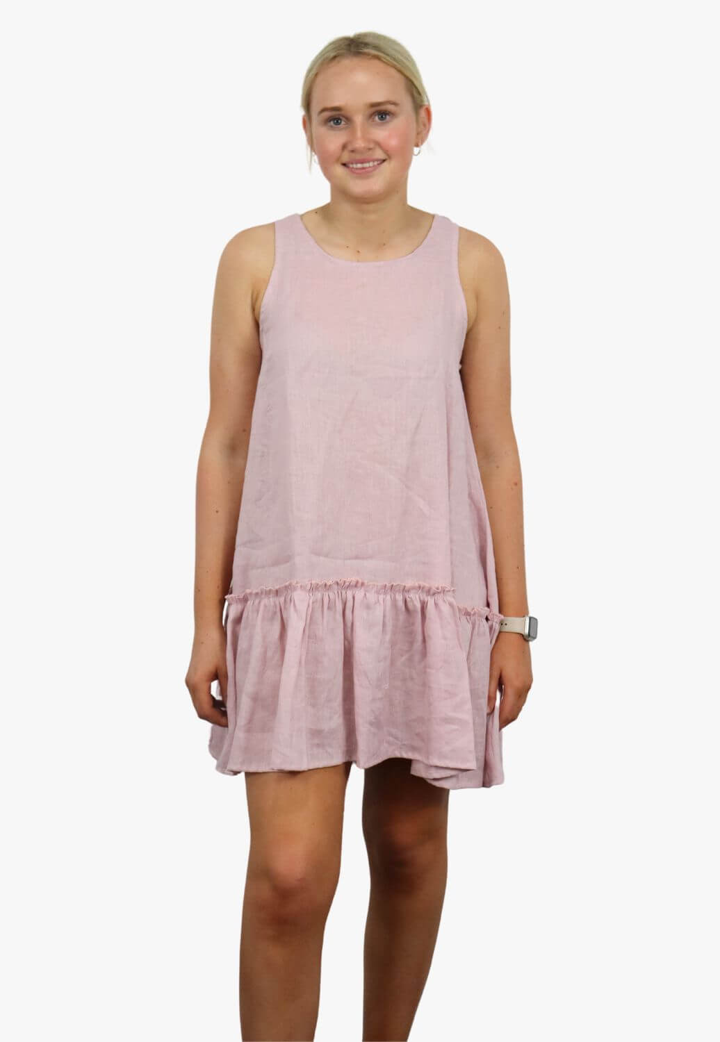 LJC Womens Annie Linen Dress