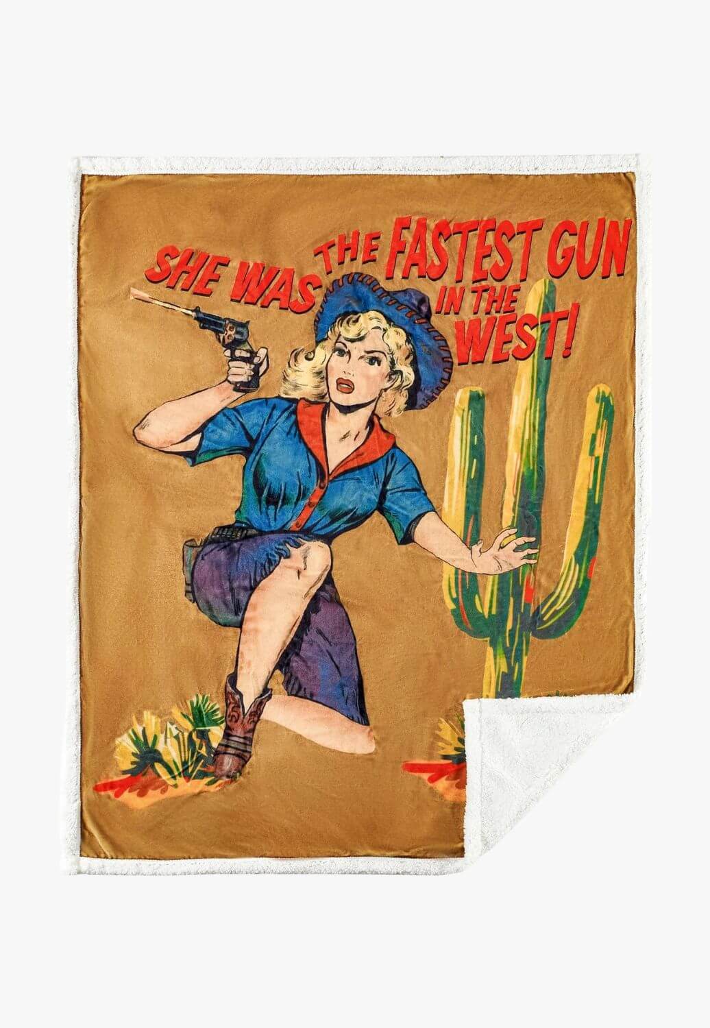 Gunslinger Campfire Sherpa Throw