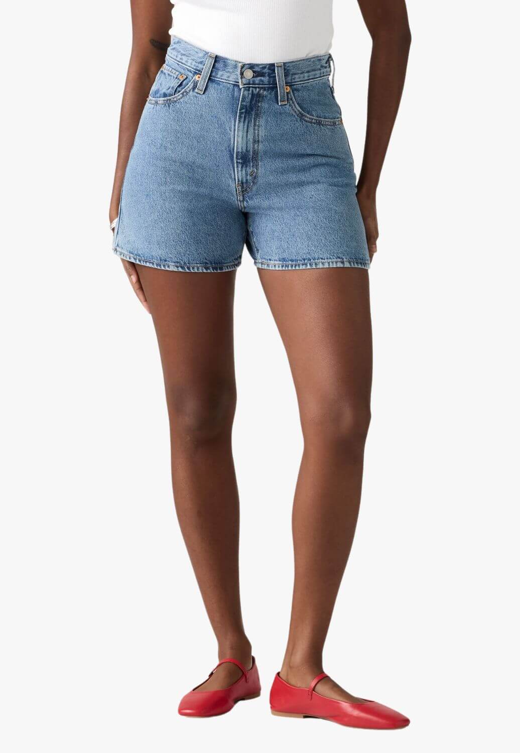 Levis Womens Cinch Mid Thigh Shorts