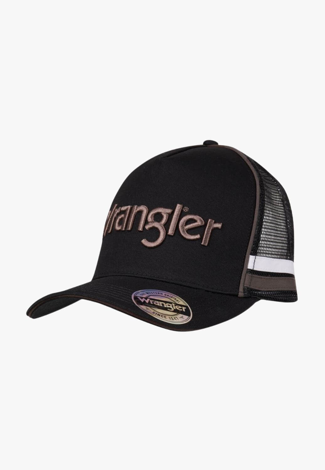 Wrangler Mens Luke High Profile Trucker Cap