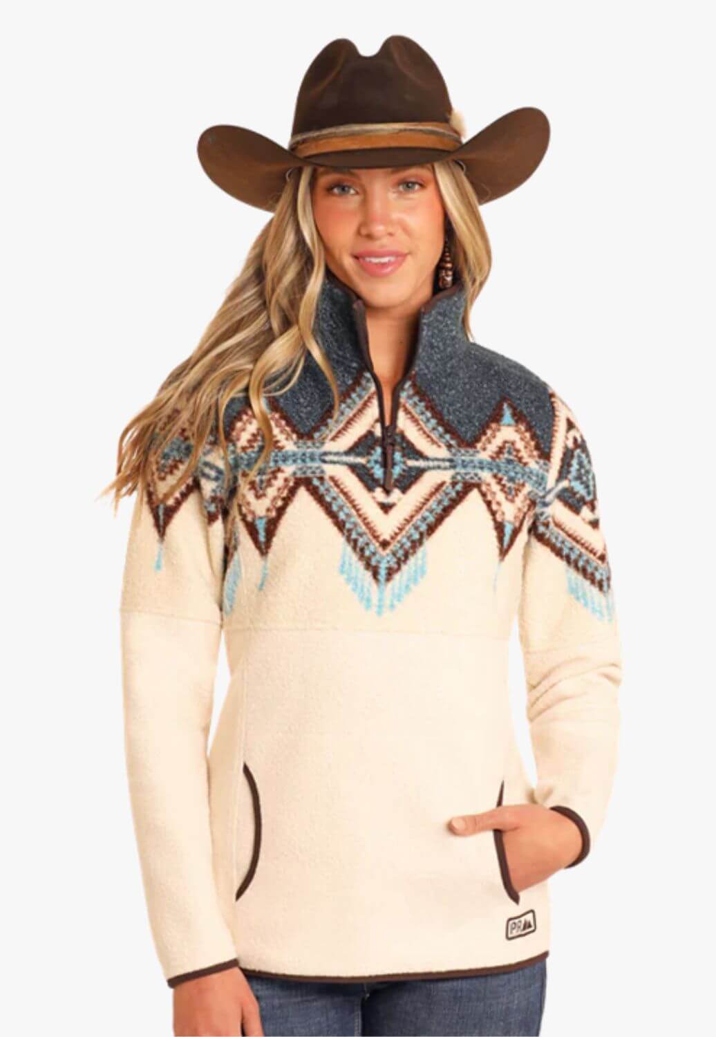 Panhandle Womens Border Berber Pullover