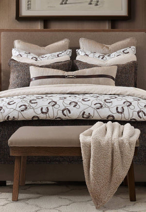 Pierre Equestrian Cotton Sateen Duvet Cover Set - Queen