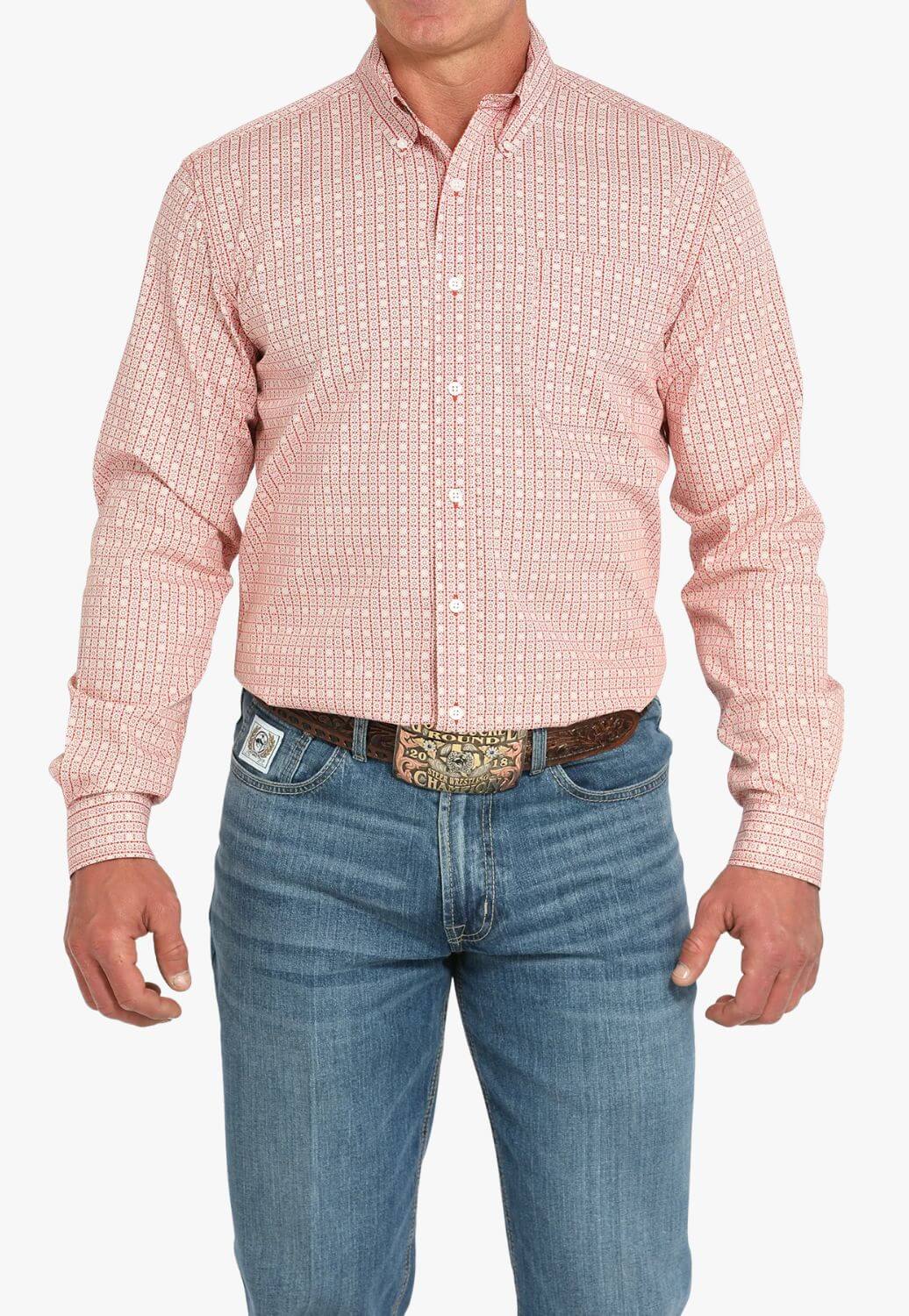 Cinch Mens Western Long Sleeve Shirt