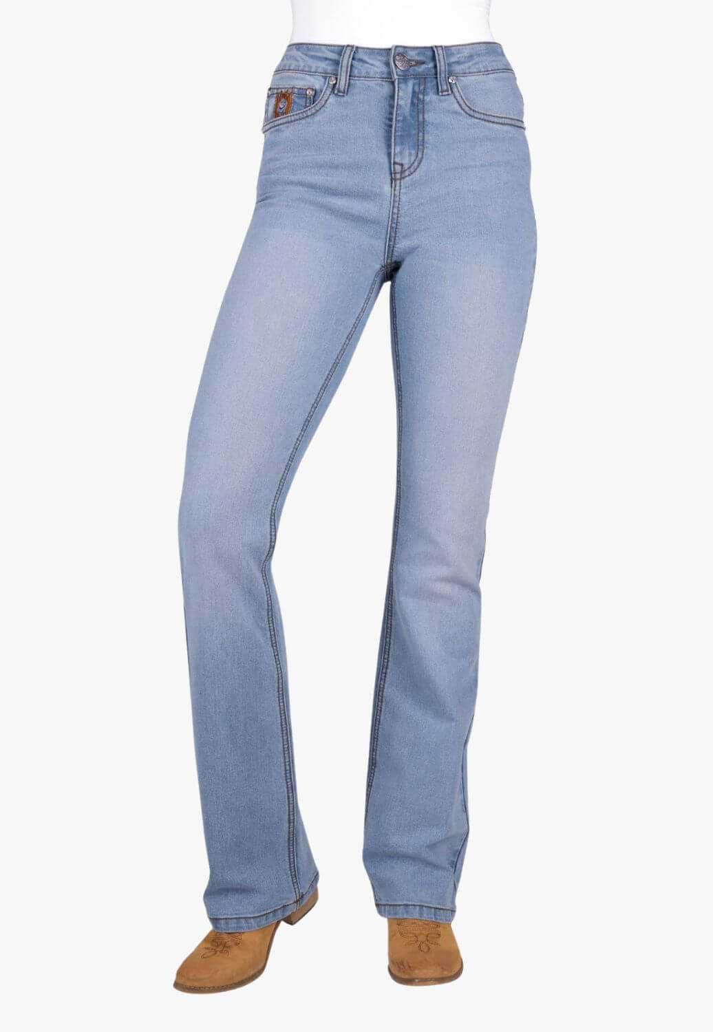 Pure Western Womens Liz Hi Rise Boot Cut Jean