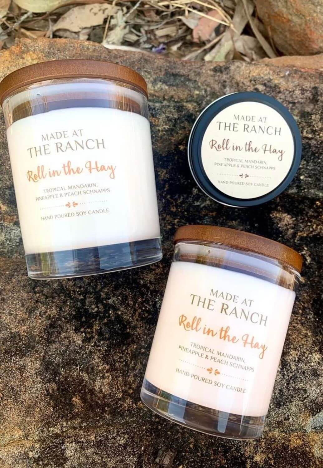 Made at The Ranch Roll In The Hay Candle