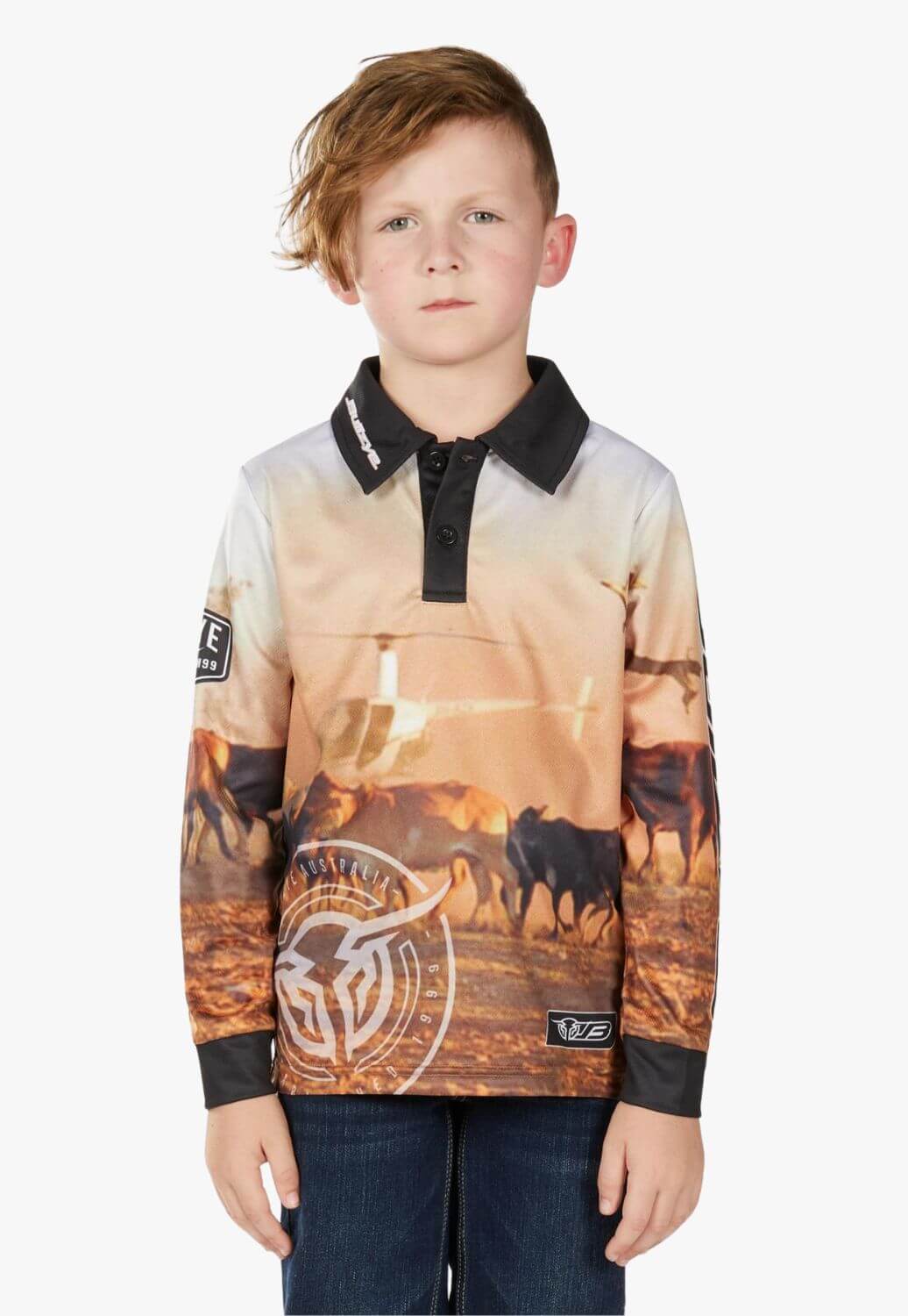 Bullzye Boys Helicopter Long Sleeve Shirt