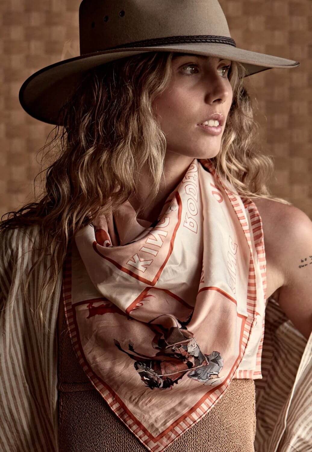 Whitney Spicer Cotton Bandana - Cowboy on Repeat