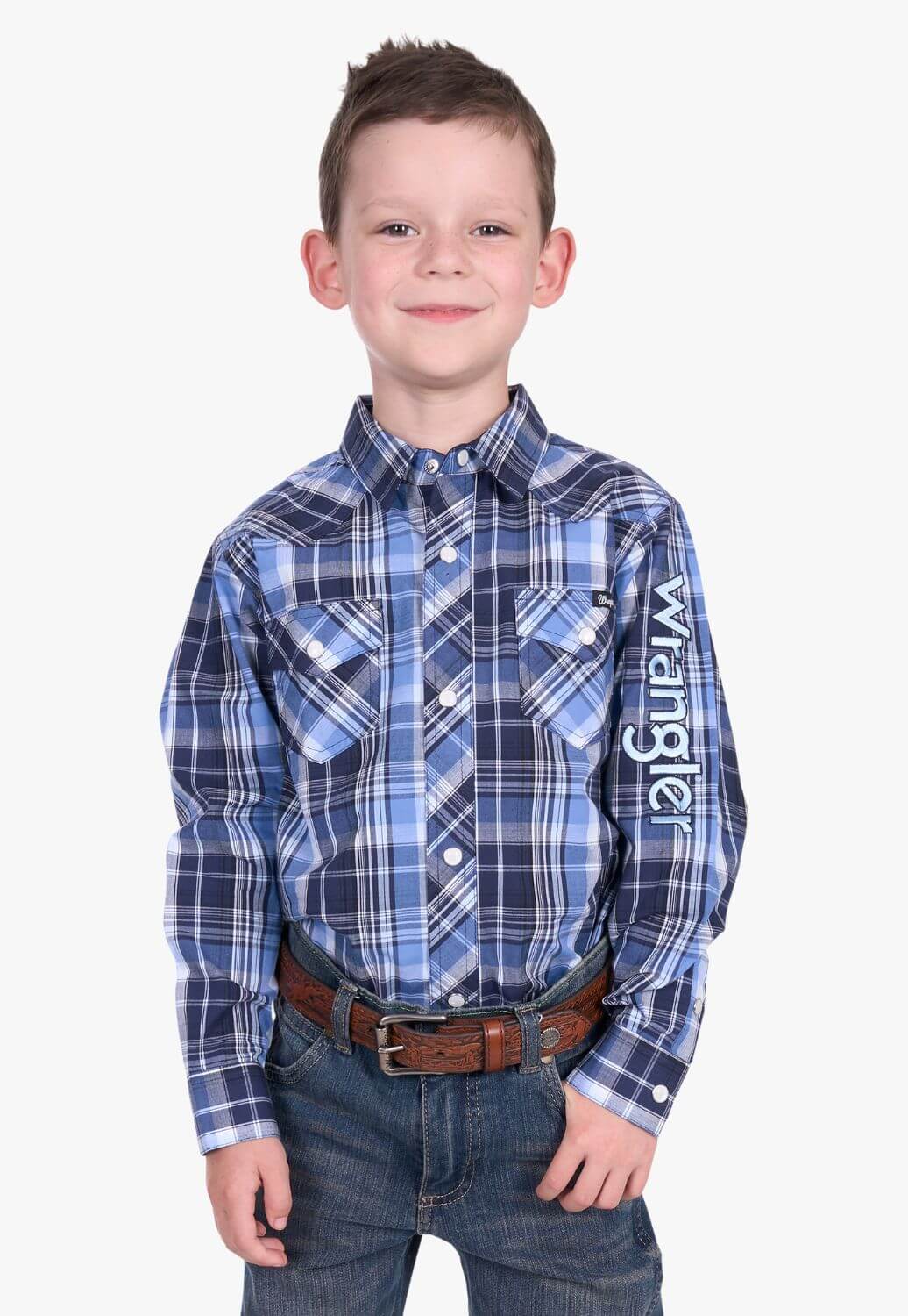 Wrangler Boys Billy Logo Long Sleeve Shirt