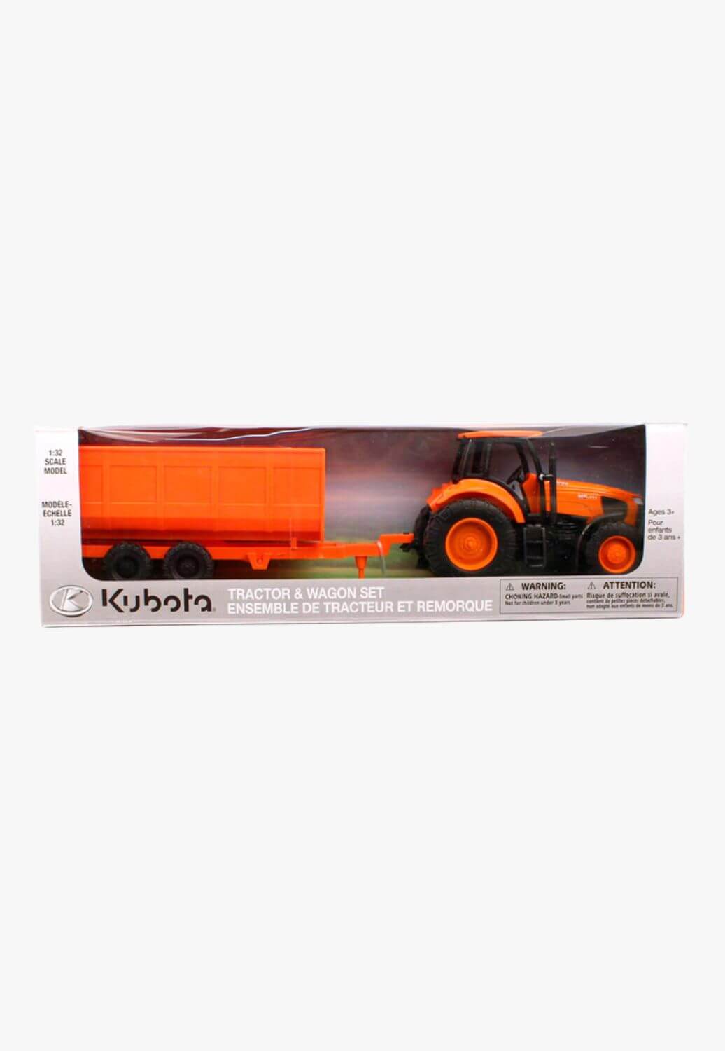M And F Western Kubota Farm Tractor & Trailer
