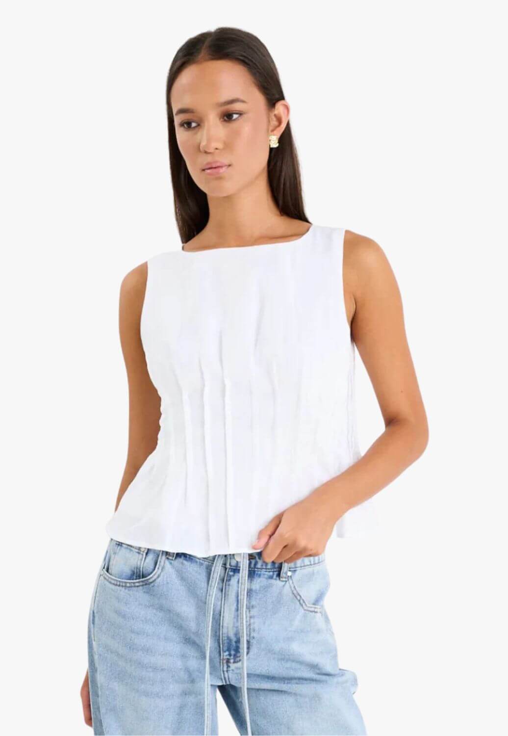 Inspiration Linen Boatneck Top