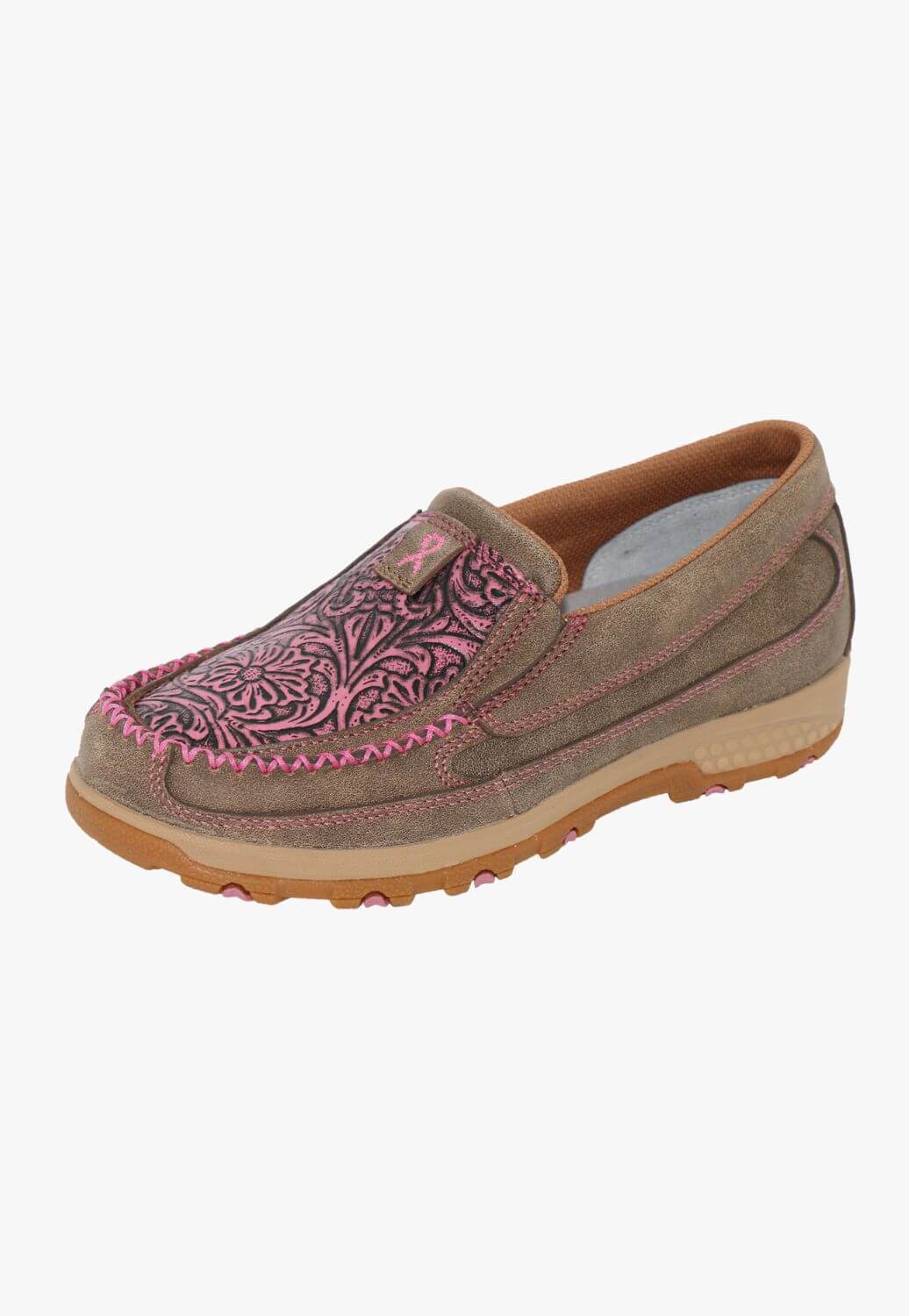 Twisted X Womens Tooled Cellstretch Slip On Moc