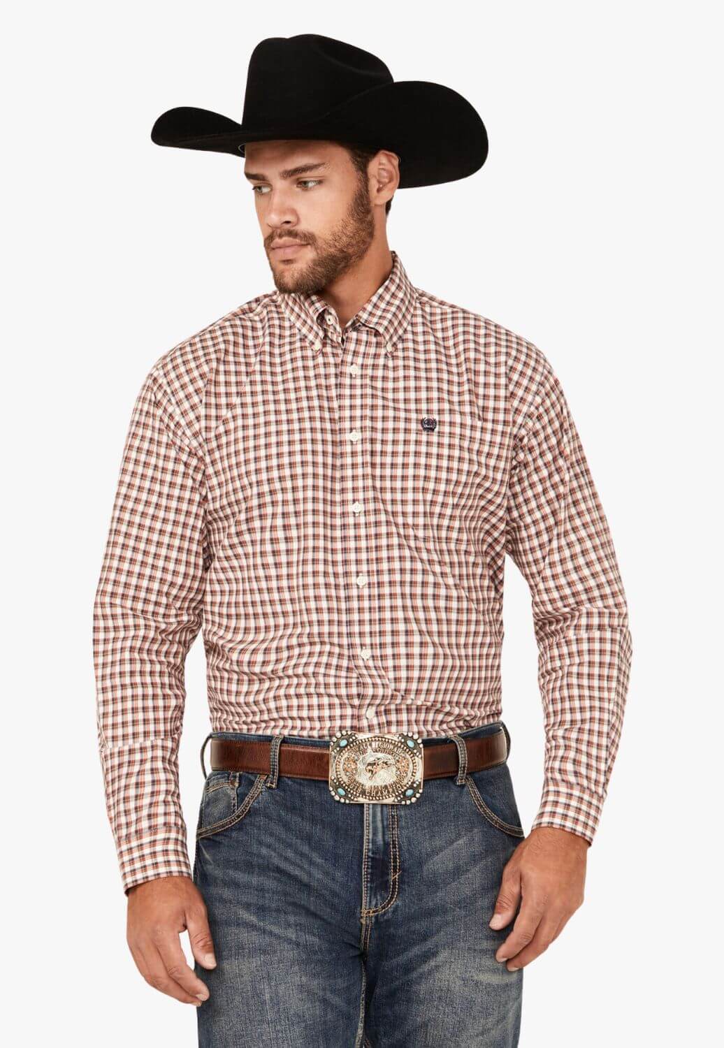 Cinch Mens Plaid Print Western Shirt