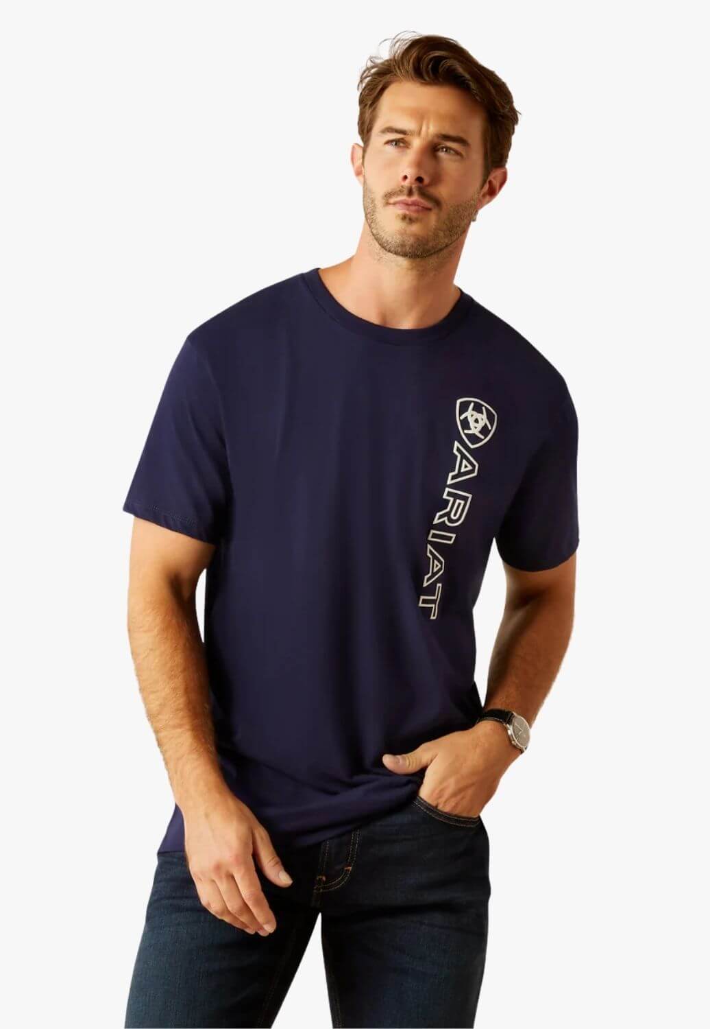 Ariat Mens Vertical Logo T-Shirt