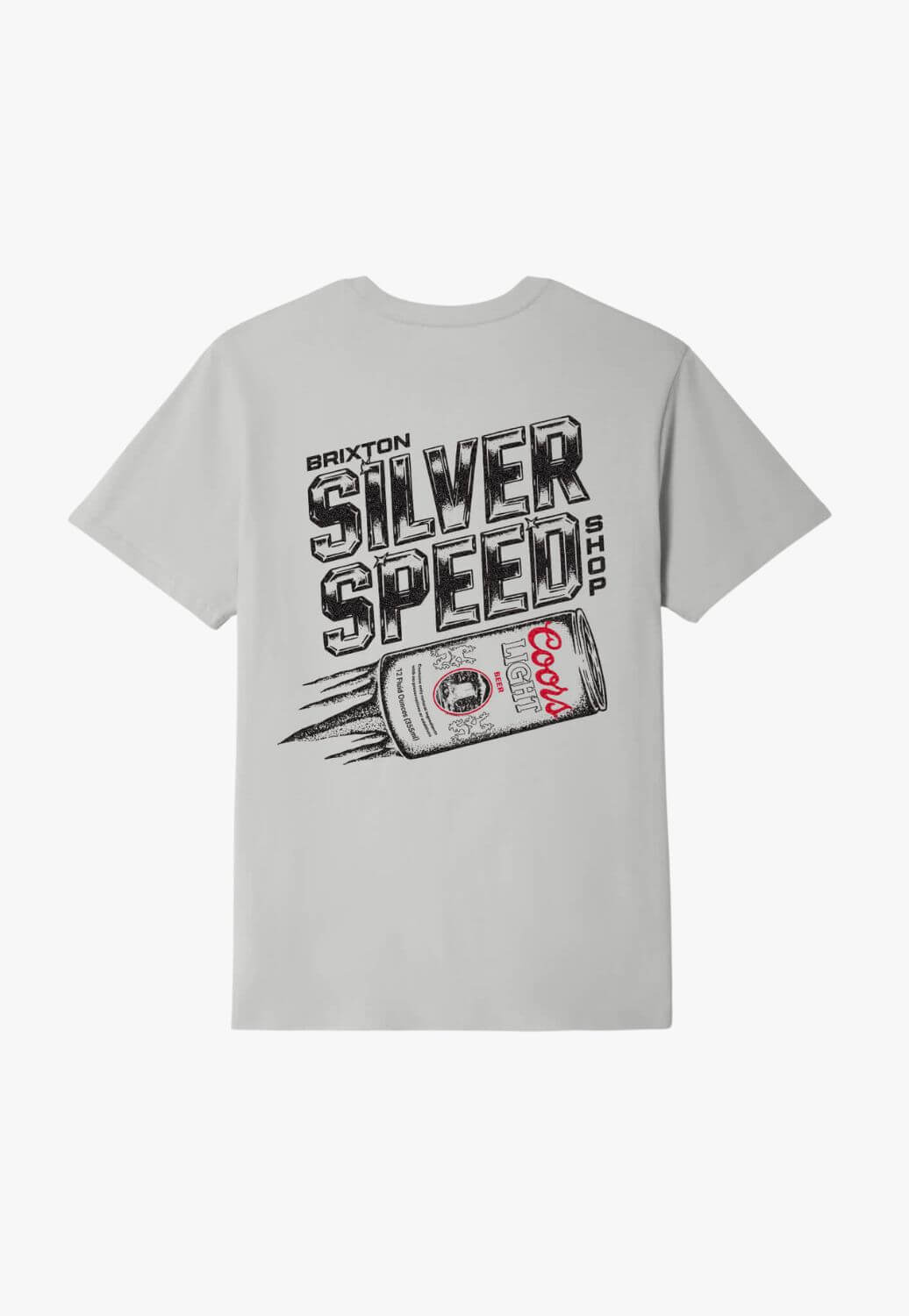 Brixton Mens Coors Light Silver Speed T-Shirt