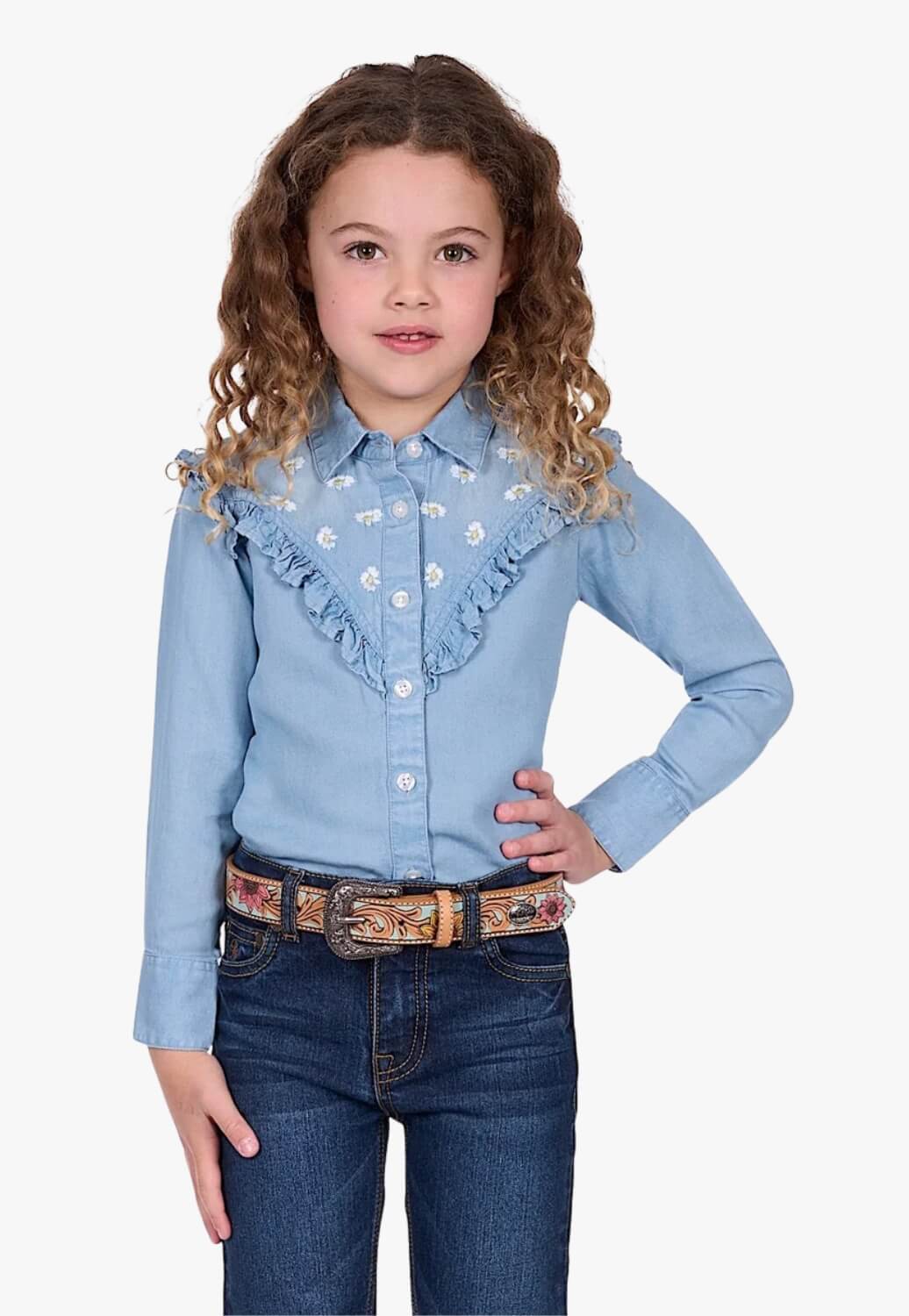 Pure Western Girls Pheobe Long Sleeve Shirt