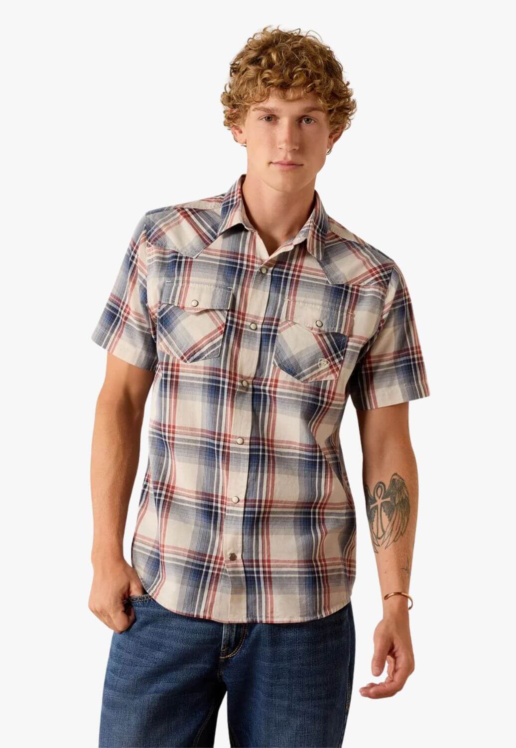 Ariat Mens Haines Short Sleeve Snap Shirt