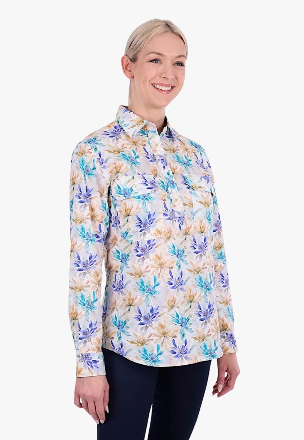 Hard Slog Womens Meadow Long Sleeve Shirt