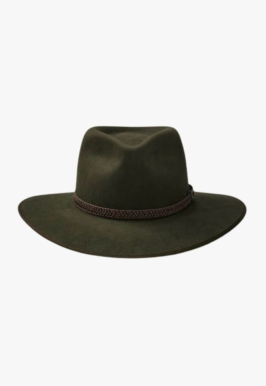 Akubra Tablelands Felt Hat Brown Olive