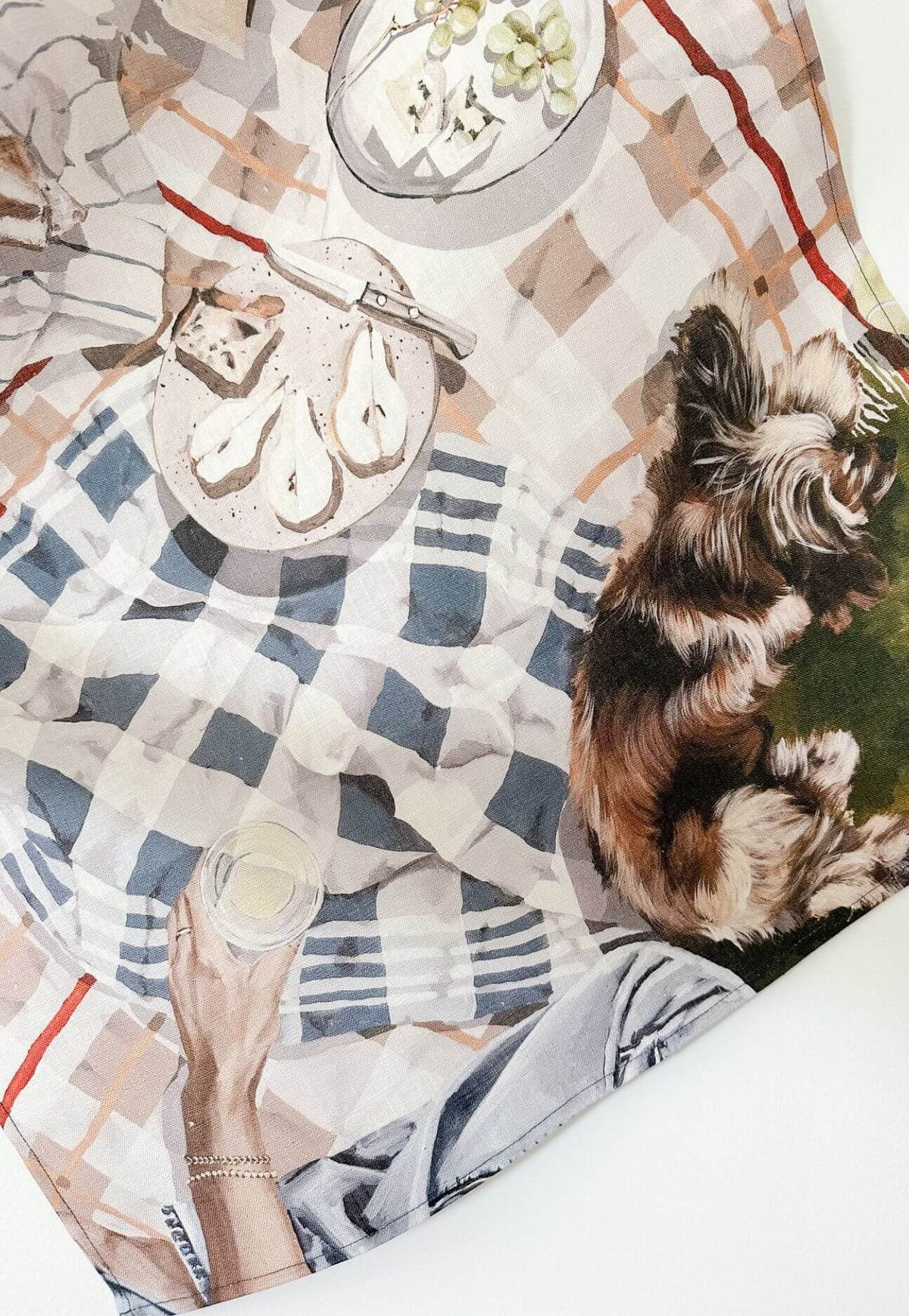 Whitney Spricer You & Me Girl Linen Tea Towel