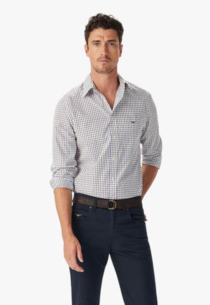 R.M. Williams Mens Newland Poplin Check Shirt