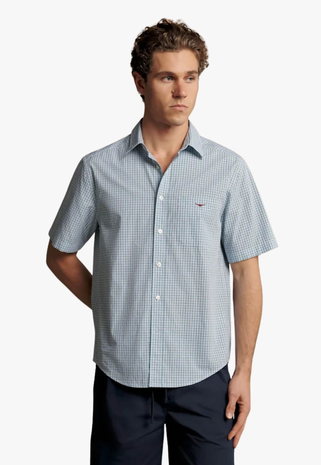 R M Williams Mens Quinn Short Sleeve Shirt