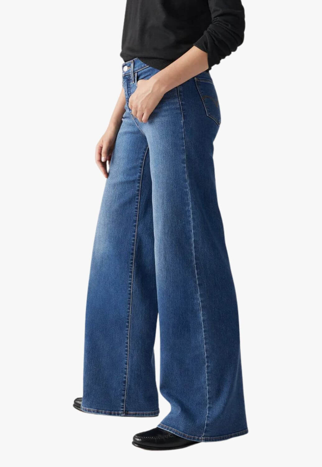 Levis Womens 318 Shaping Wide Leg Jean
