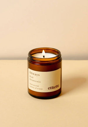 Etikette Otways Bush Botanicals Candle