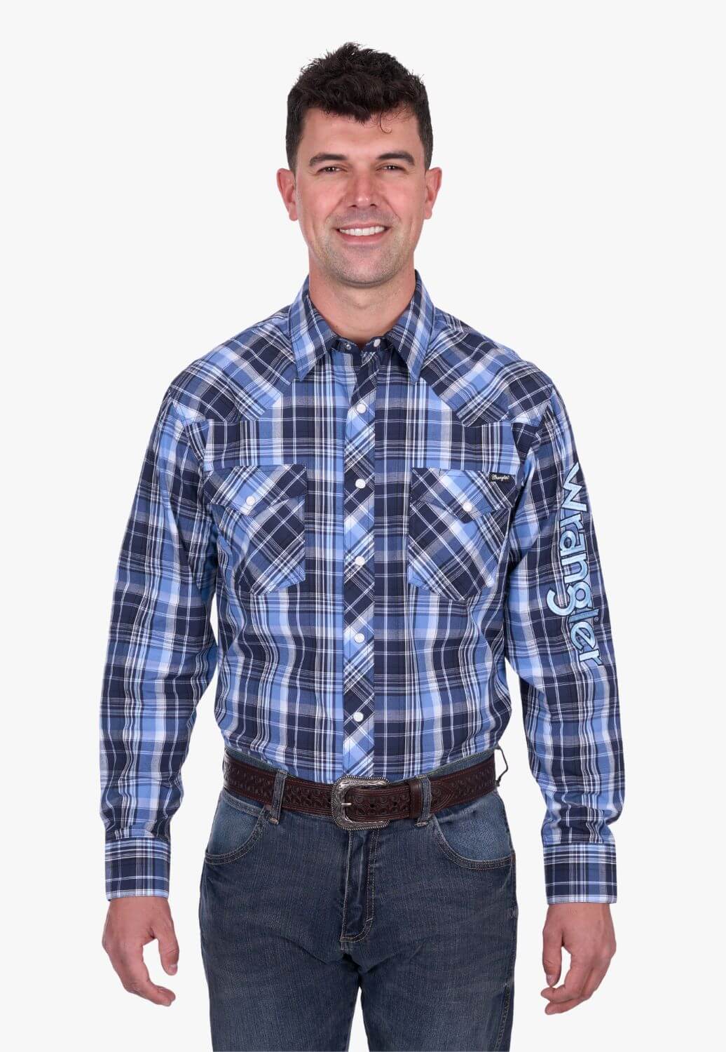 Wrangler Mens Billy Logo Long Sleeve Shirt