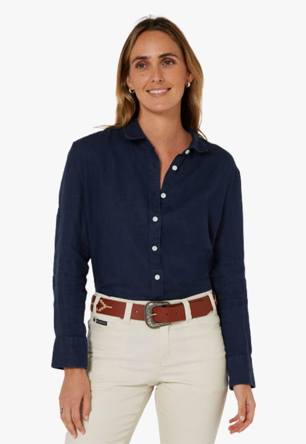 Pilbara Womens Linen Long Sleeve Shirt