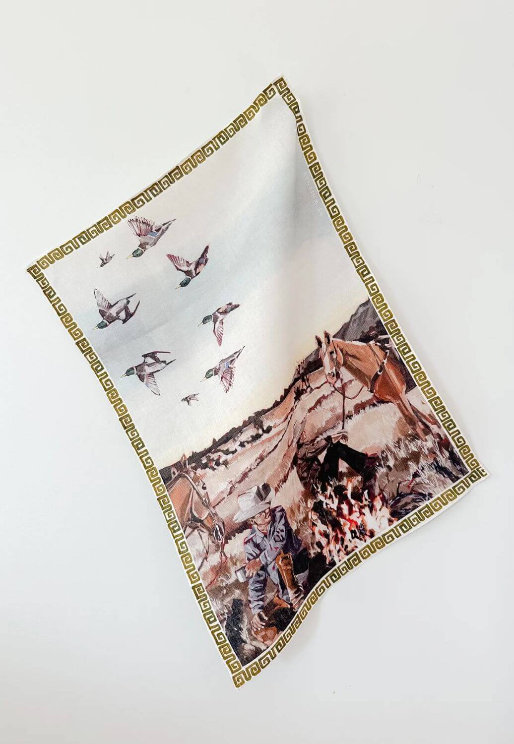 Whitney Spicer Cowboy Camp Linen Tea Towel