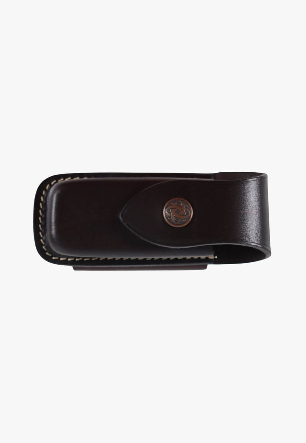 Leather Knife Horizontal Press Stud Pouch