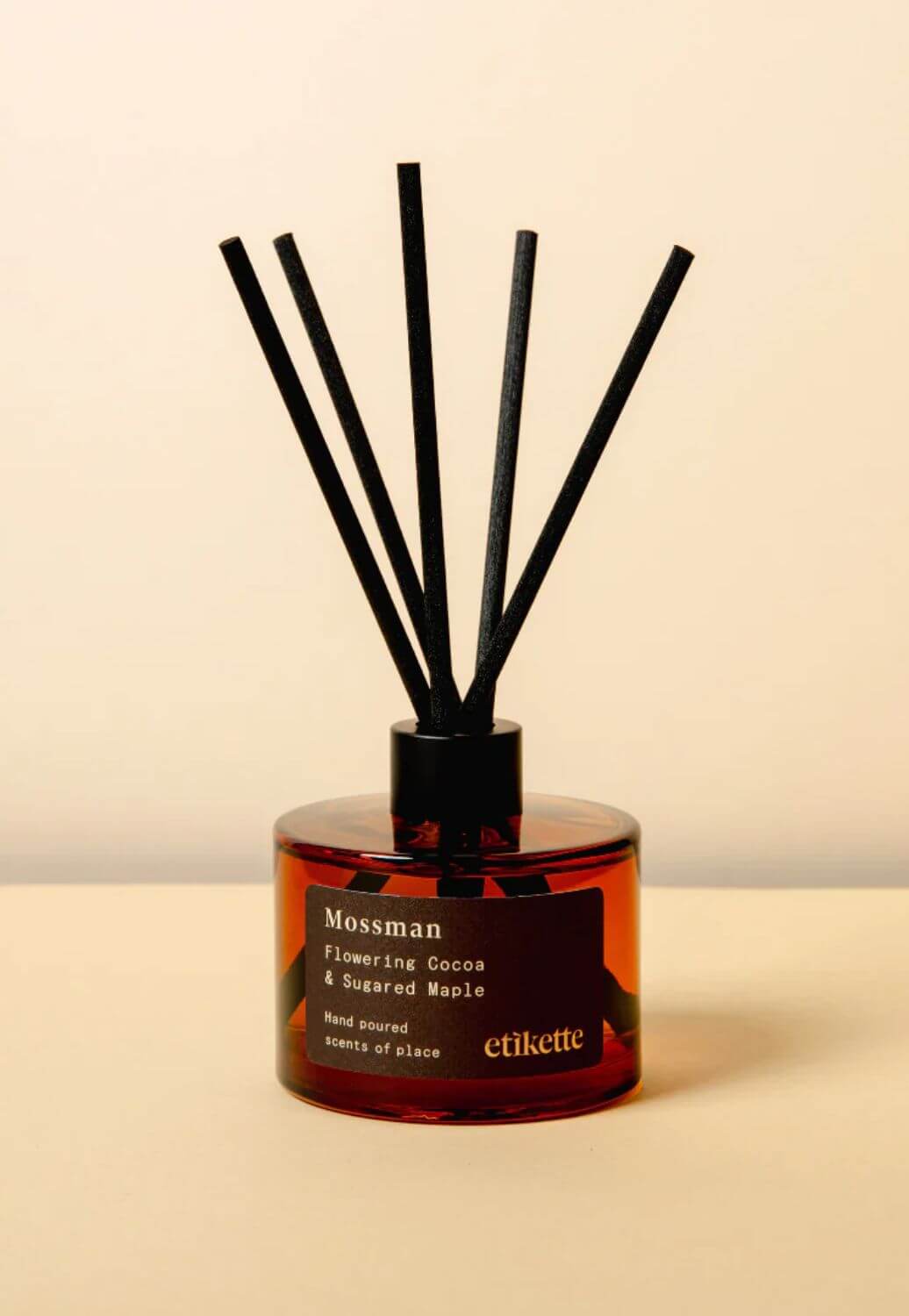 Etikette Mossman, Flowering Cocoa and Sugared Maple Eco Reed Diffuser